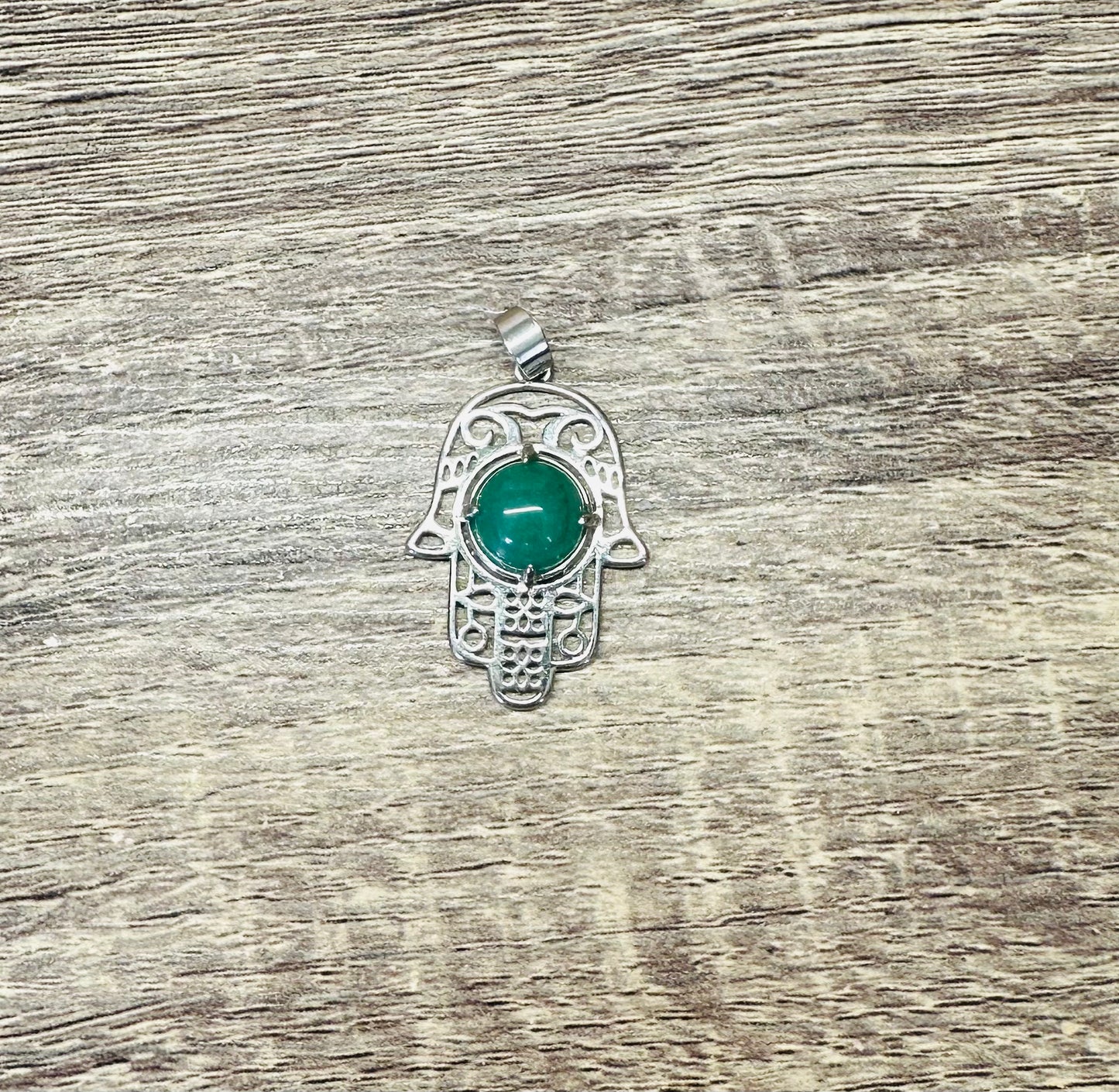 Green Adventurine Hamsa Hand