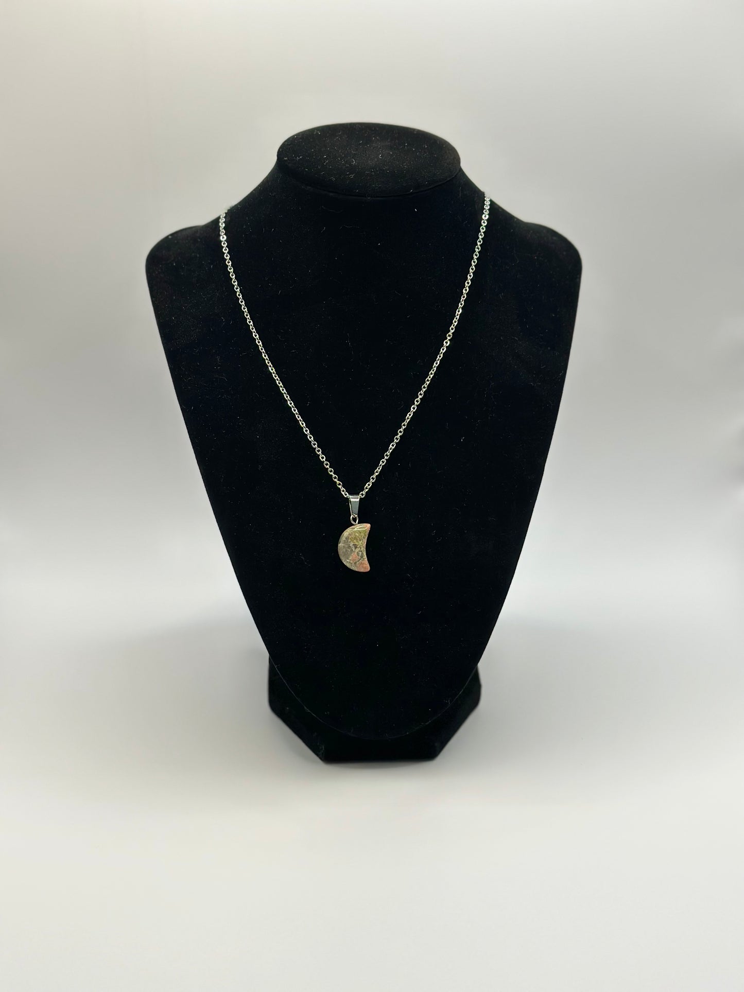 Unikite Crystal Moon Necklace
