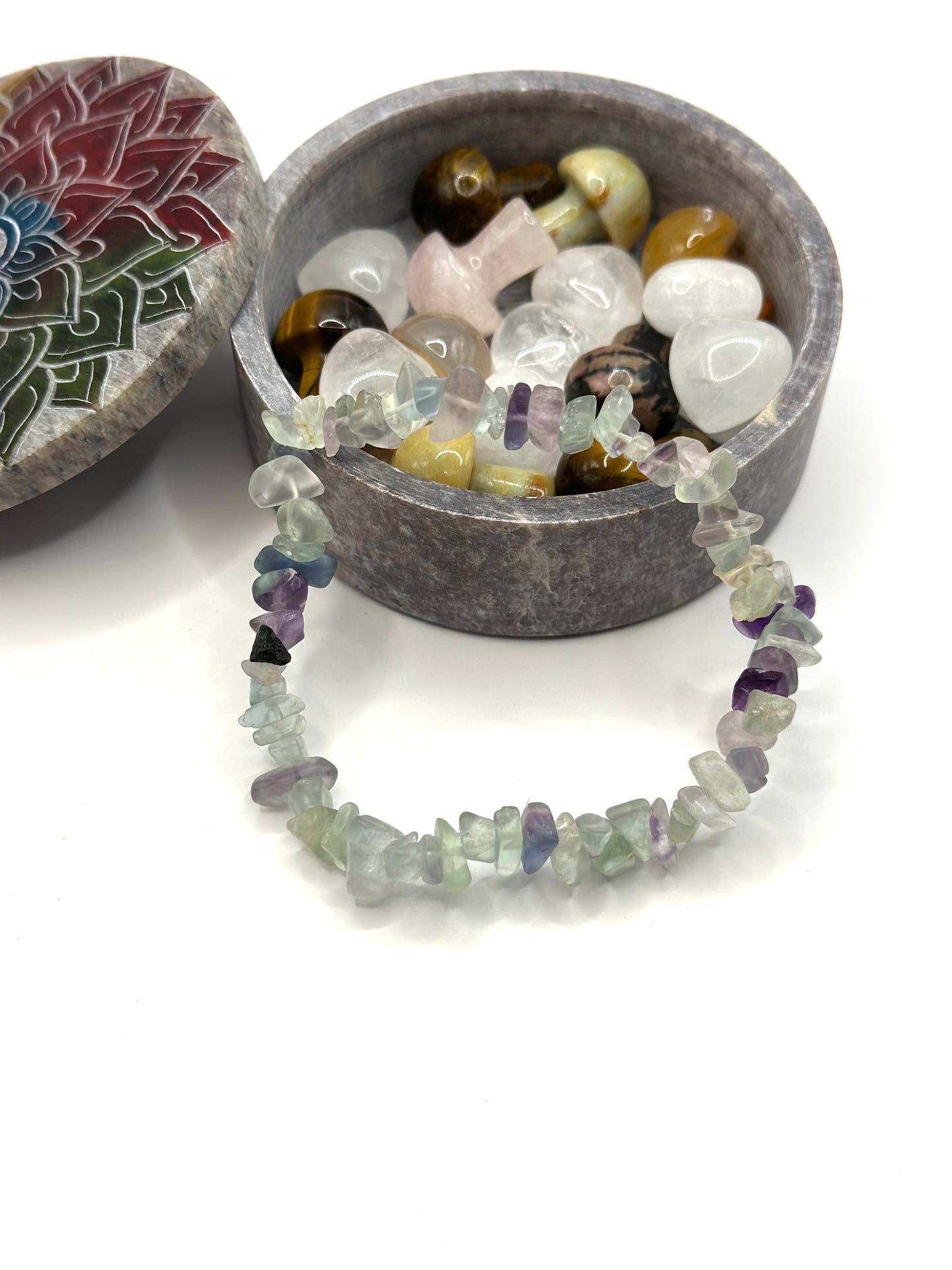 Fluorite Chip Bracelet