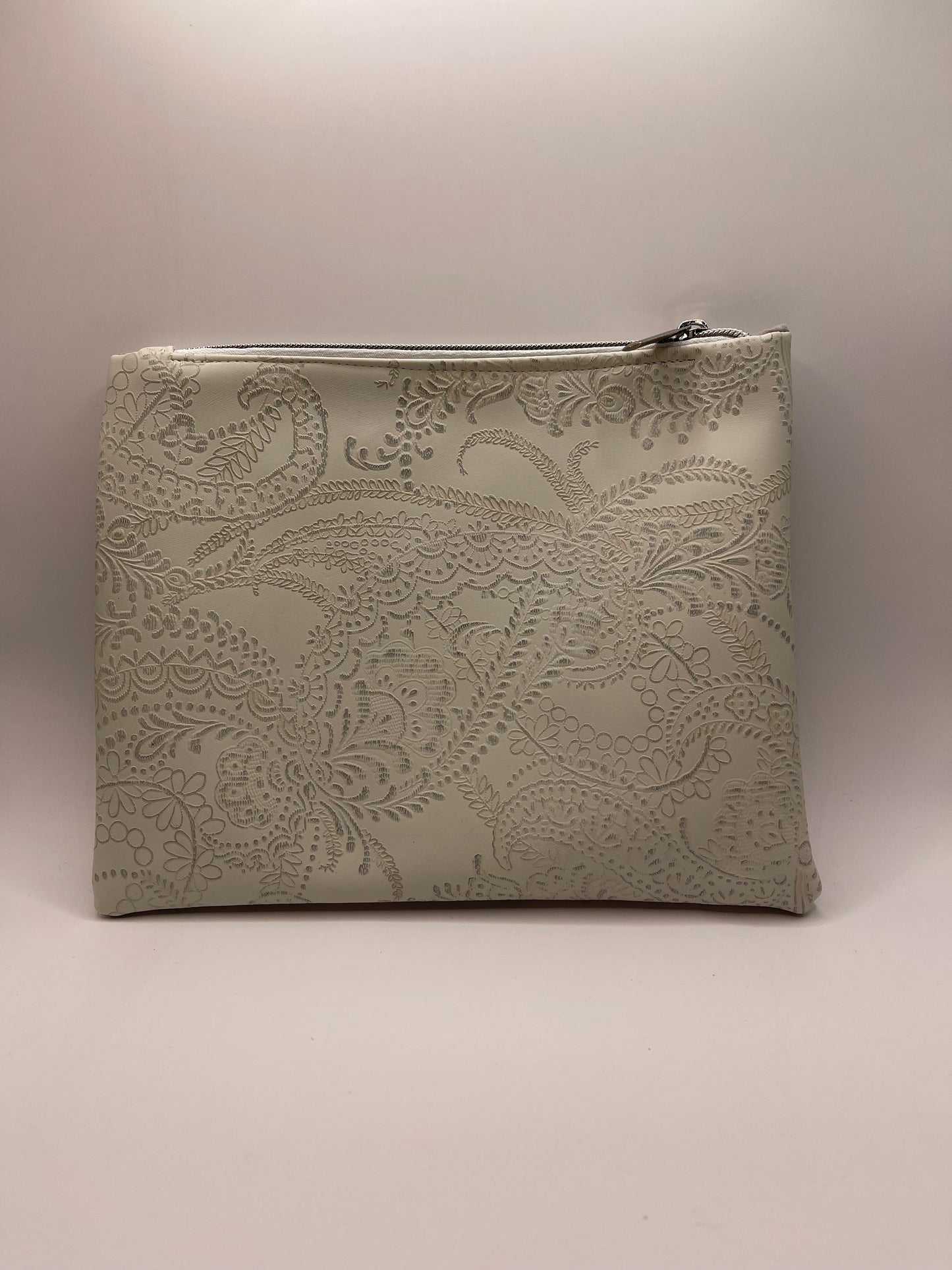 Sage Green Embossed Clutch