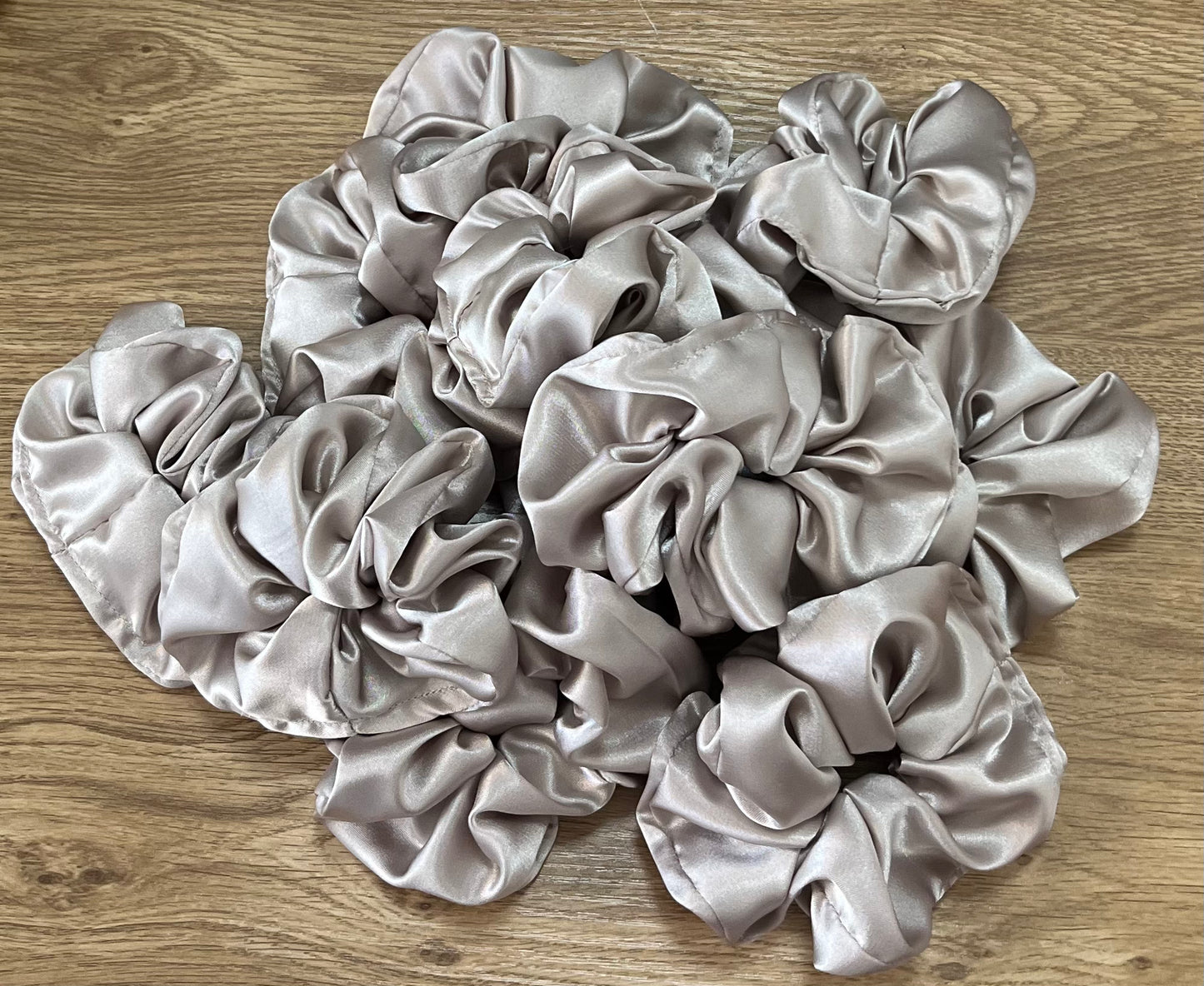 Mushroom Satin Scrunchie