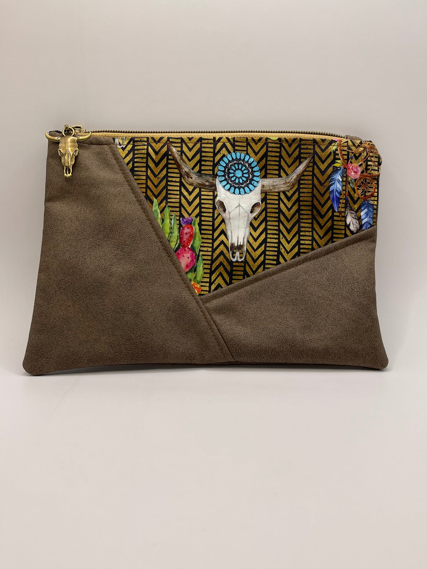 Teal Jewel Steerskull Clutch