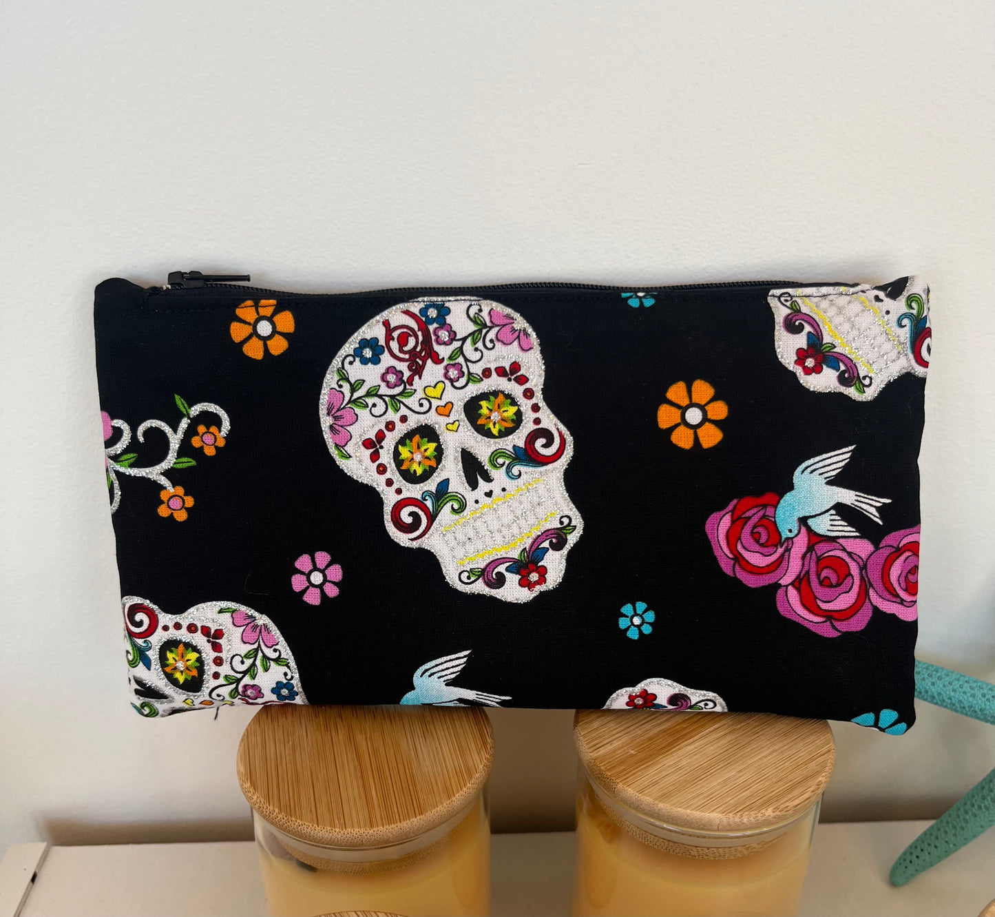 Sugar Skull - Zipper Pouch