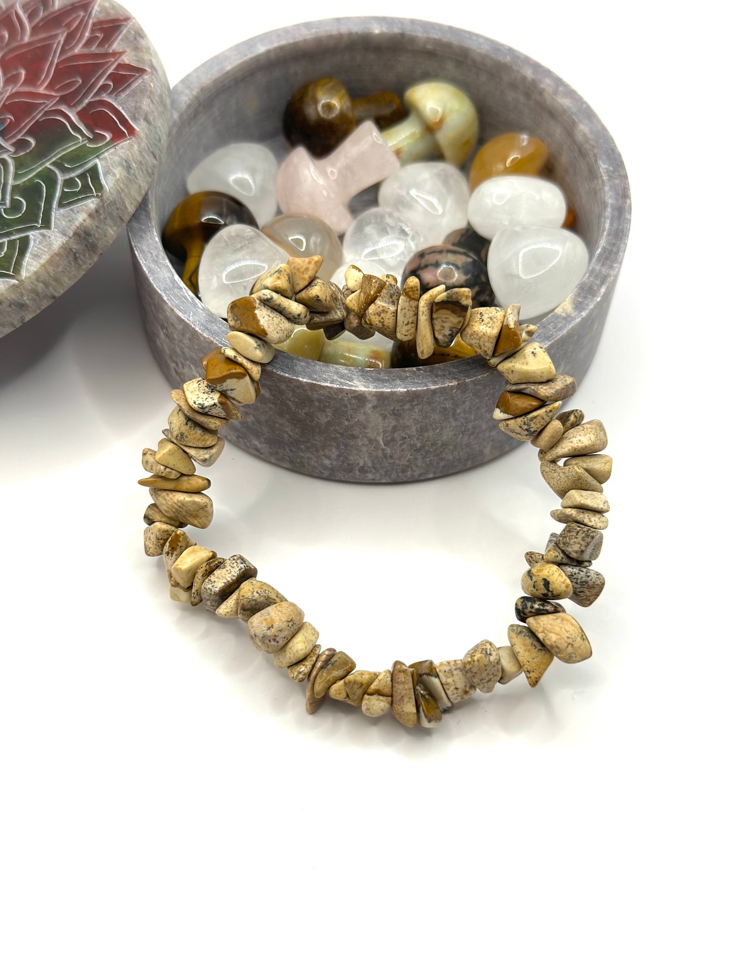 Picture Jasper Chip Bracelet