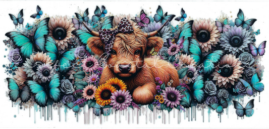 HIGHLAND COWS - #028 - Sunflower Highland