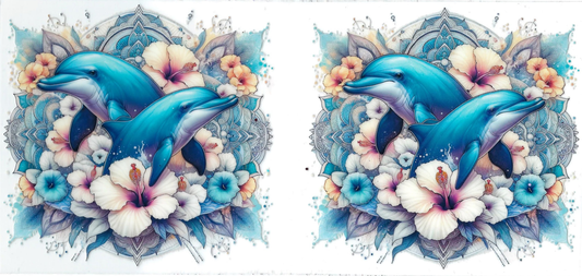 OCEANIC ANIMALS - #019 - Dolphin Floral