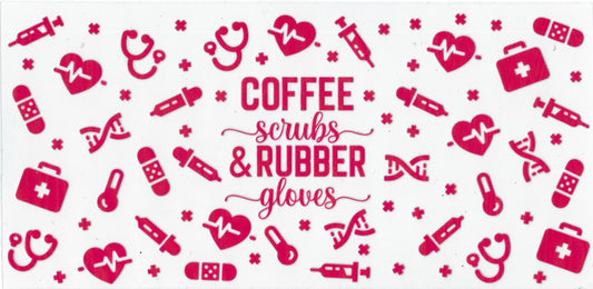 NURSE - #004 - Coffee Scrubs & Rubber Gloves