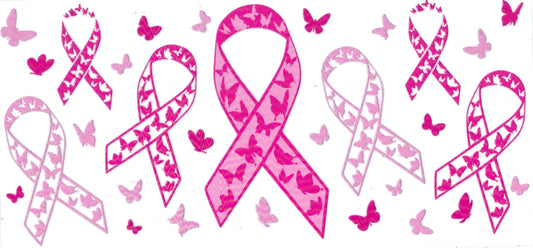 BOWS - #053 - Pink Cancer Ribbon