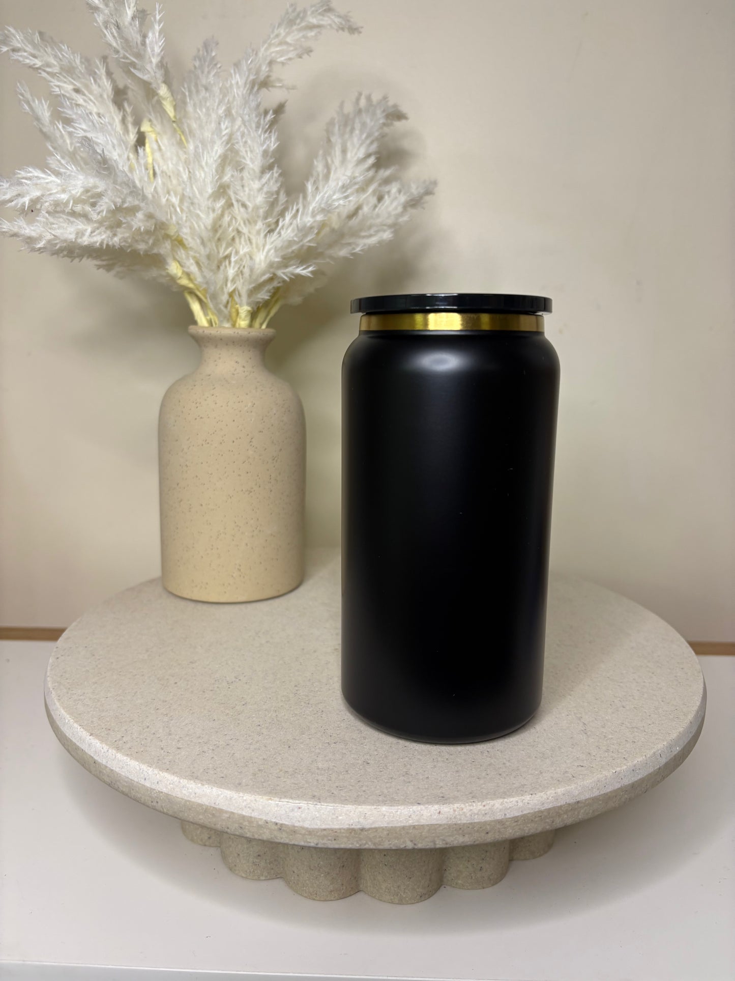 Black Stainless Steel Tumbler