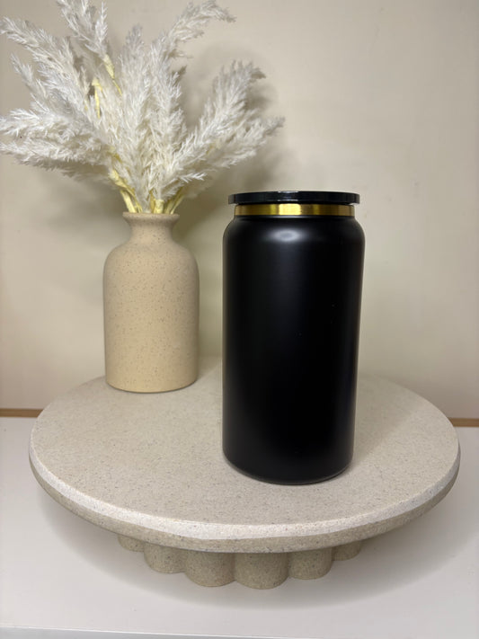 Black Stainless Steel Tumbler