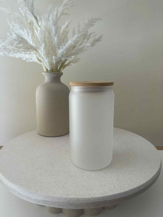 12oz Frosted Glass Tumber