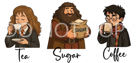 Tea, Coffee, Sugar Canisters - Harry Potter