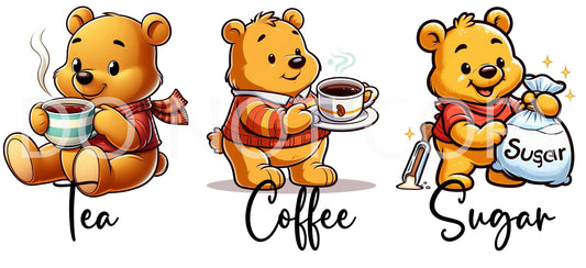 Tea, Coffee, Sugar Canisters - Winnie