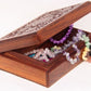 Carved Wooden Hamsa Jewellery Box