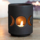 Black Triple Moon Tealight Holder