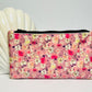 Pink Flowers - Zipper Pouch