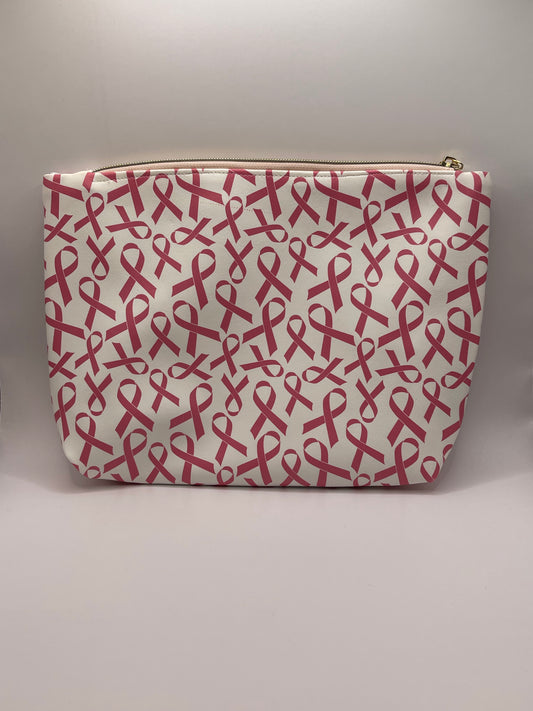 Breast Cancer Ribbon Toiletry Bag