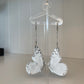 Butterfly Drop Earrings- Silver
