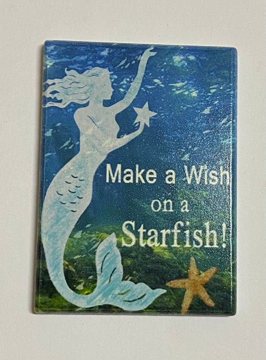 Make a wish on a starfish - Fridge Magnet
