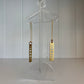 Brass Moon Phase Thread Earrings