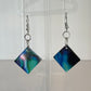 Abalone Print Diamond Shell Earring