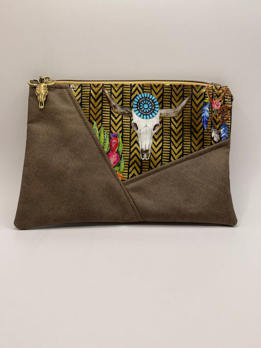 Teal Jewel Steerskull Clutch