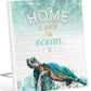 Green Turtle Home Plaque
